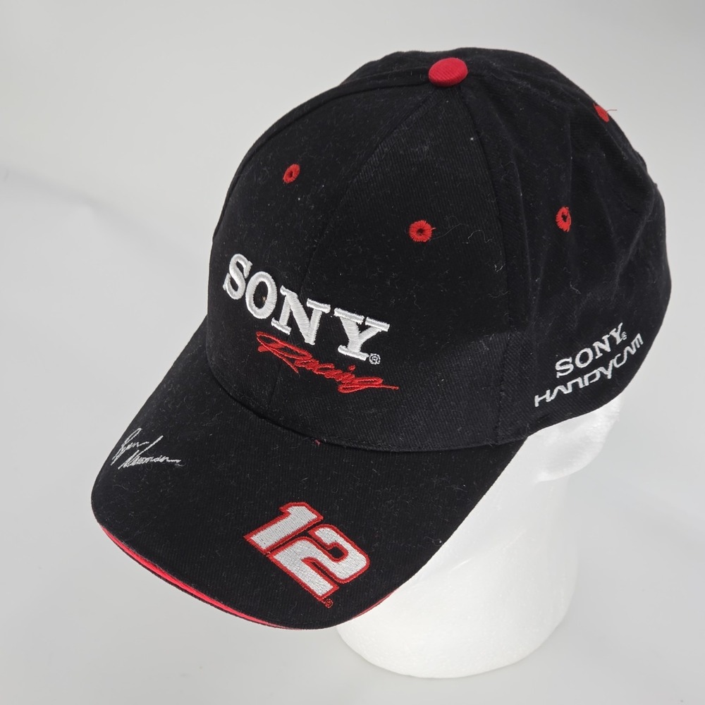 Vintage Ryan Newman 12 Sony Racing Hat Cap NASCAR Promo Snapback 2002 Rookie Y2K